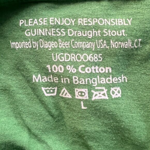 Guinness "Celebrate Guinness Time" Toucan T-Shirt Size L Green - Picture 3 of 3